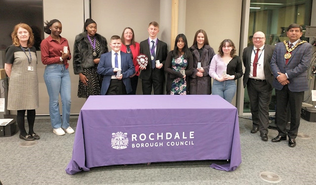 Rochdale and Pennines candidates with Henry (centre) and Joyce (third in from left)