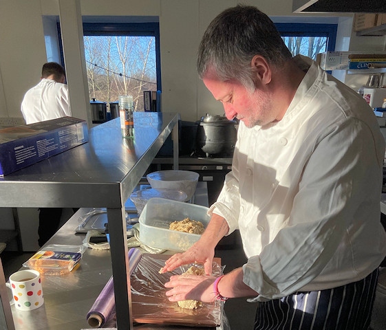 Former Manchester Chef of the Year, Dave Gale helped out at Kirkholt Lunch Club-Club