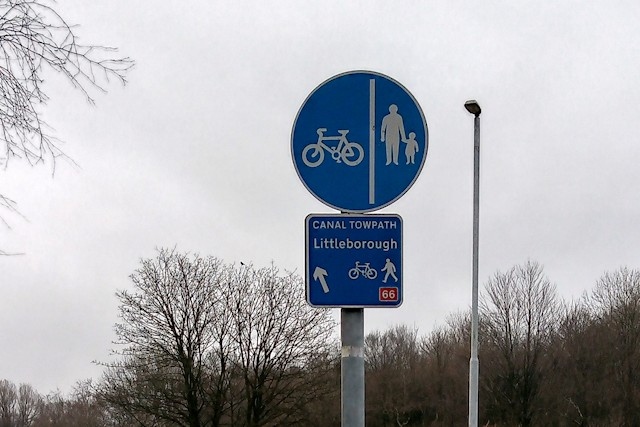 Cycling walking route