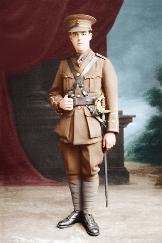 Eric Duckworth, 19, was an officer with the 1/6th Battalion of the Lancashire Fusiliers, which included men from across Rochdale borough and the Calder Valley