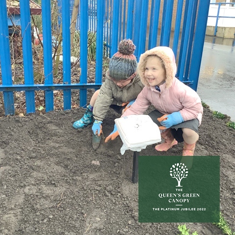 Every child at St Michael's planted a tree