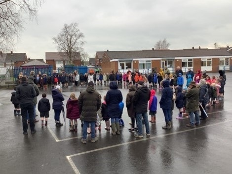 Every child at St Michael's planted a tree