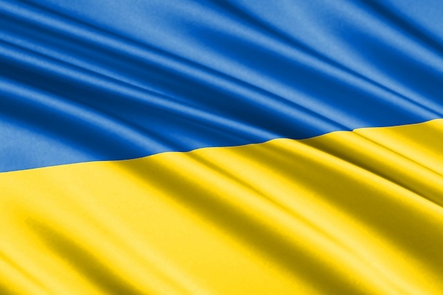 The Ukrainian flag