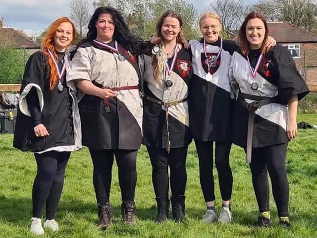 Starting off the day saw the ladies from Swords of Cygnus and Armoured Combat Gloucester Hellions fight over three rounds