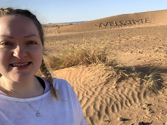 Rebecca Graham trekked across the Sahara