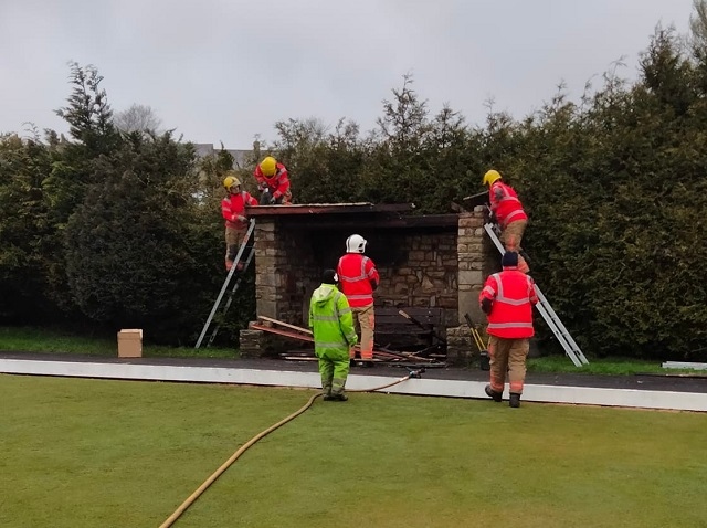 Firefighters on scene at Hare Hill Bowling Club