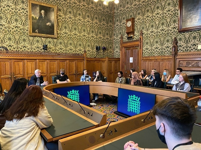 Law students from Rochdale Sixth Form College paid a visit to local MP, Tony Lloyd, in the Houses of Parliament