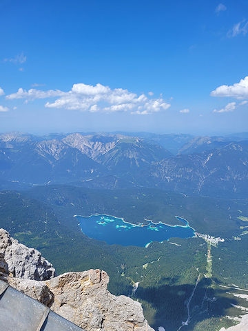 The view from Zugspitze