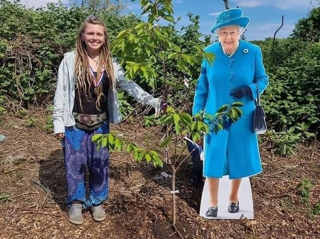 The Platinum Jubilee event at Richard Bentley Smalley Memorial Hall; a tree was planted for the Queen's green canopy