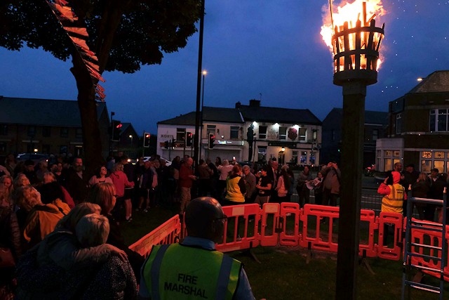 The Jubilee beacon in Castleton