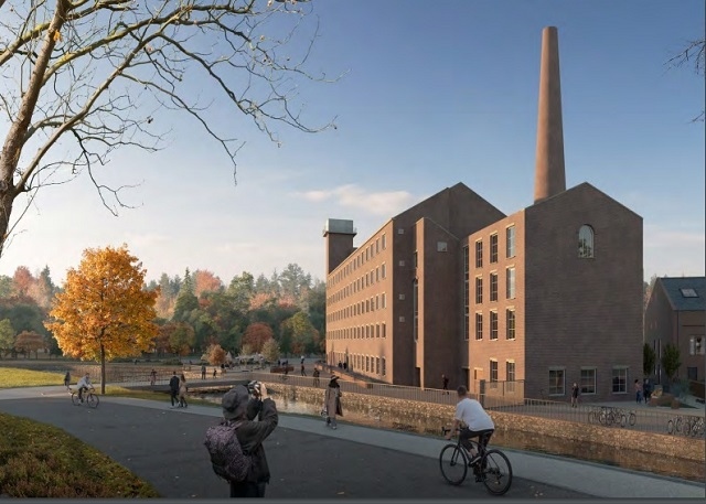 Artist's impression of plans to redevelop Crimble Mill, in Heywood