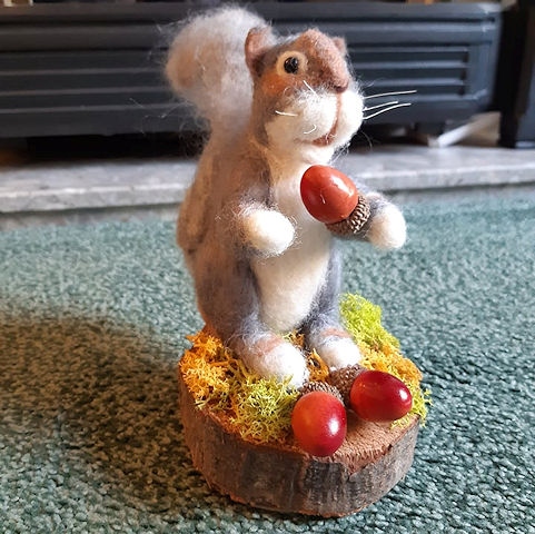 Amy and her mum have been creating needle-felting items