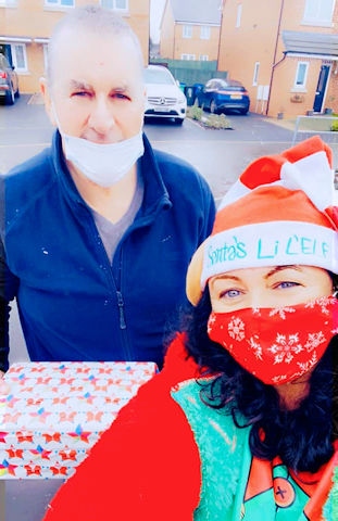 Last year local resident Georgina Jacques and her dad delivered over 150 boxes to the community’s elderly on Christmas Eve