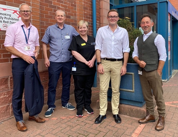 MP Chris Clarkson was welcomed to Rochdale Infirmary’s new Same Day Emergency Care