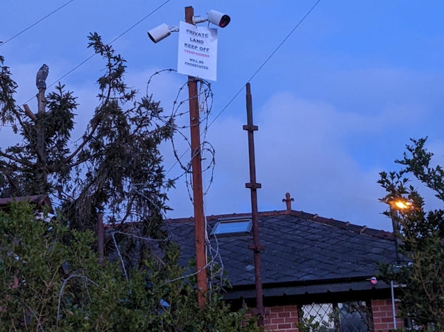 The cameras consisted of ‘gimbal’ cameras, cameras mounted on barbed wire-covered poles, night vision audio recording and also audio-enabled cameras with speakers covering neighbouring properties and the public road