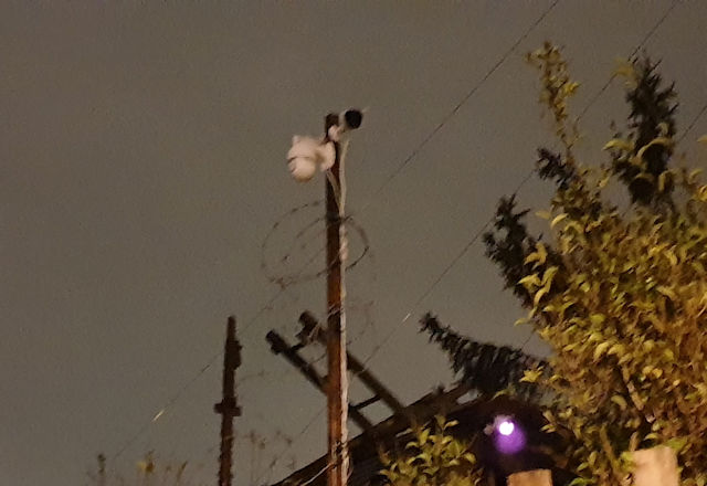 The cameras consisted of ‘gimbal’ cameras, cameras mounted on barbed wire-covered poles, night vision audio recording and also audio-enabled cameras with speakers covering neighbouring properties and the public road