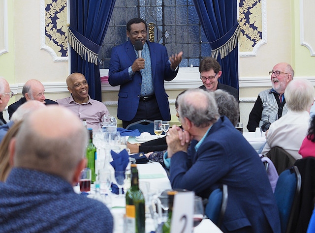 Sir Gordon Greenidge speaking