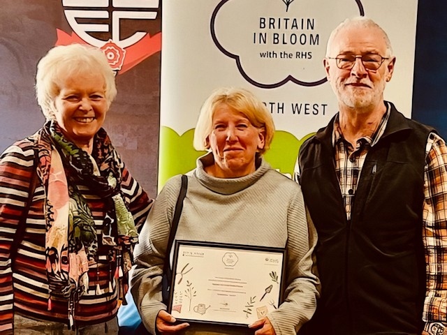 Pam Taylor, Jeanette Beaumont and Boyd Taylor of the Hopwood friends group