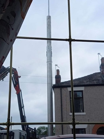 This mast on Clarendon Street was moved after a resident complained