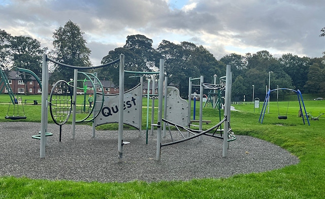 Some of the play facilities available at Balderstone Park