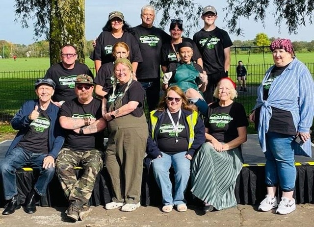 Volunteers at Bowlee Pavilion taken at the Battle of Britain event in October