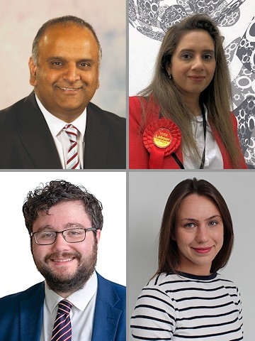 Clockwise: Councillor Azhar Ali, Councillor Iram Faisal, Councillor Elsie Blundell and Councillor Liam O’Rourke