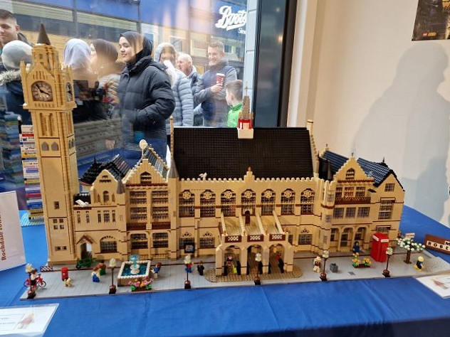 Rochdale Town Hall constructed from LEGO® 