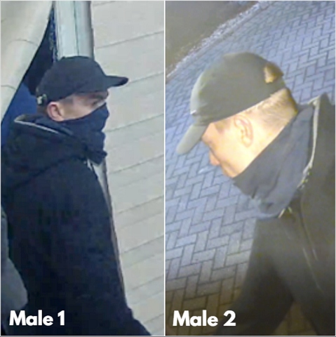 Police want to speak to two men who they believe may be able to help with their investigation