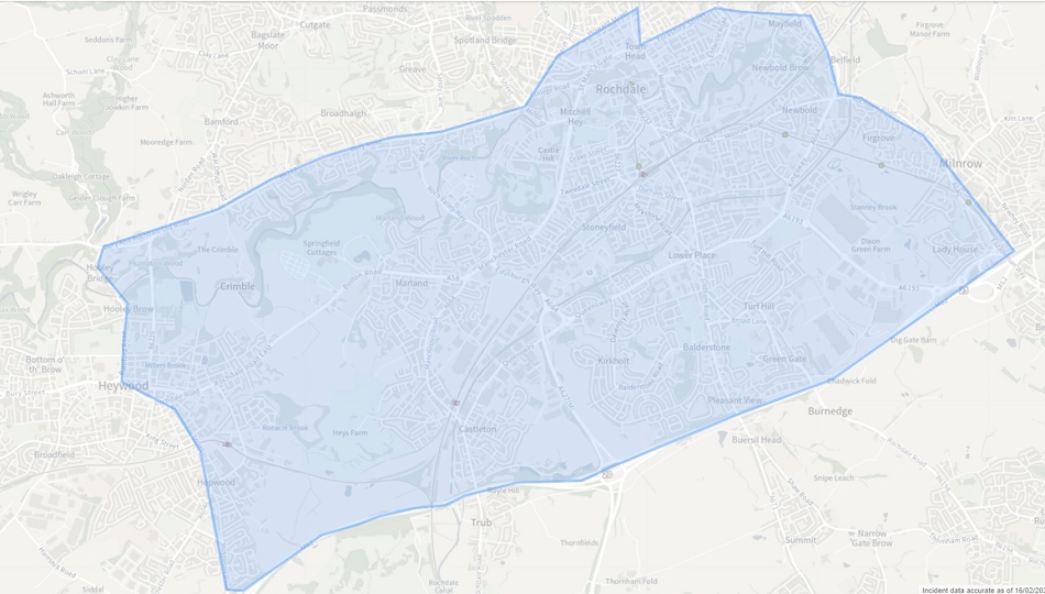 The area covered by the section 60 order