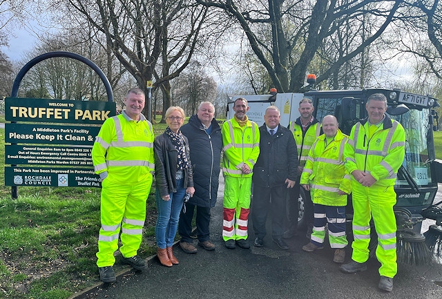 Langley cleaning team at Truffet Park, Middleton