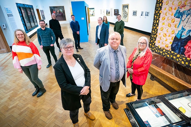 Front: Councillor Janet Emsley, councillor Neil Emmott, councillor Sue Smith. Back (left to right) Bernadette Bone (Conservation architect and heritage consultant), Luke Cooper (Architectural Emporium), Oliver Boaler (RDA), Chris Allsop (Identity Consult), Stephen Hunt (Stephen A Hunt & Associates), Kate Watson (Sutcliffe) and James Quirk (Hive Projects). 