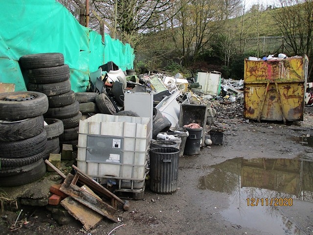 Environment Agency photograph of the site at Mercedes House, Shawforth, Whitworth