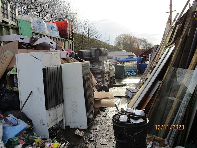 Environment Agency photograph of the site at Mercedes House, Shawforth, Whitworth