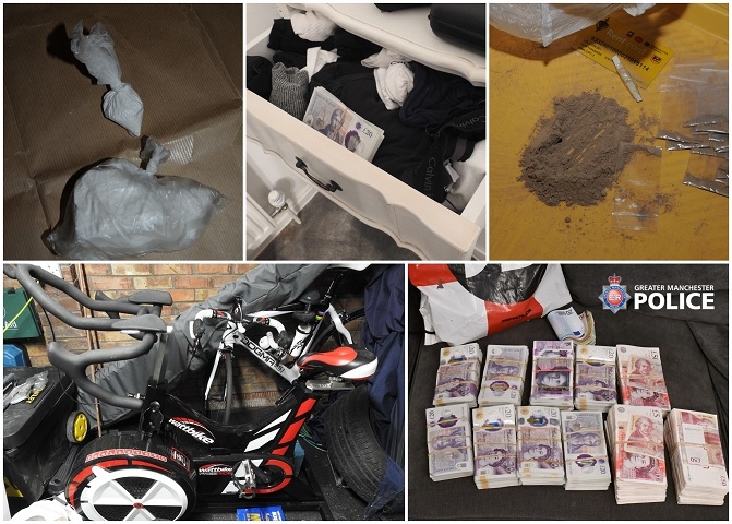 The gang - led by Ricci Ferrari from Moston - was involved in the supply of cocaine and heroin in wholesale amounts through a drugs line that operated across the north west