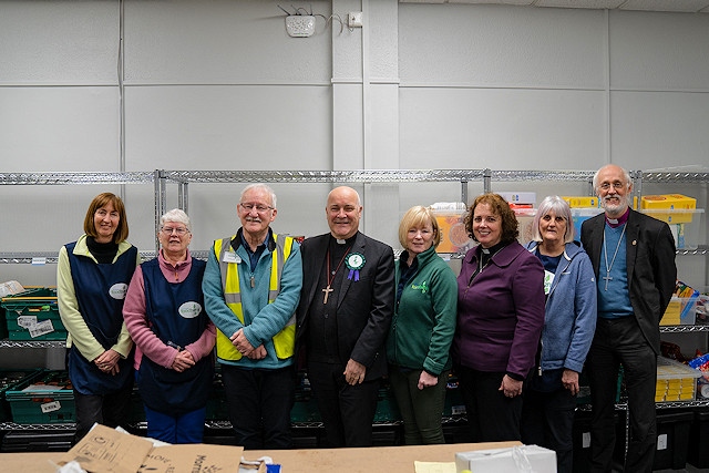 Archbishop of York and Bishop of Manchester at the Rochdale Foodbank