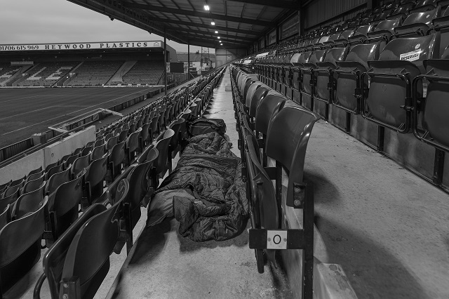 The rough sleeping event at Rochdale AFC