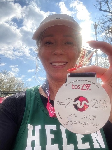 Helen McGeechan with her medal