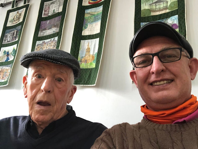 The BLOKES flat cap fundraiser: Geoff and Phil wearing their flat caps