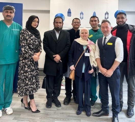 Rochdale Infirmary's Wellbeing Room was transformed with balloons and celebratory bunting, and food and drink was laid so everyone could celebrate Eid in style