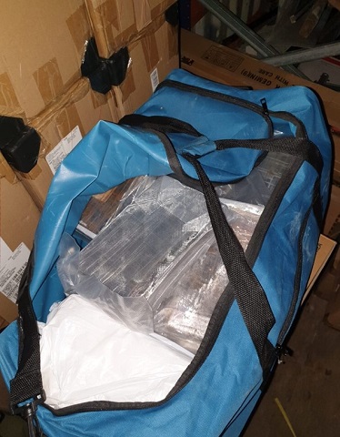 The bag contained 23 kilograms of cocaine valued at around £700,000