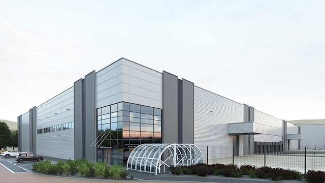 Image of 10 metre high warehouse planned for Plot J2 at Kingsway Business Park