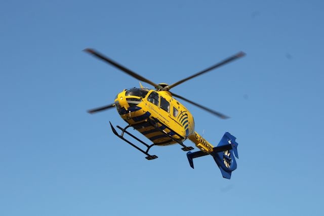 A North West Air Ambulance landed at the scene 