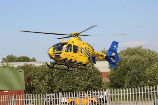 Two air ambulances attended the scene