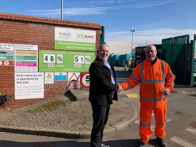 Stephen Sharp at Rochdale Recycling Centre