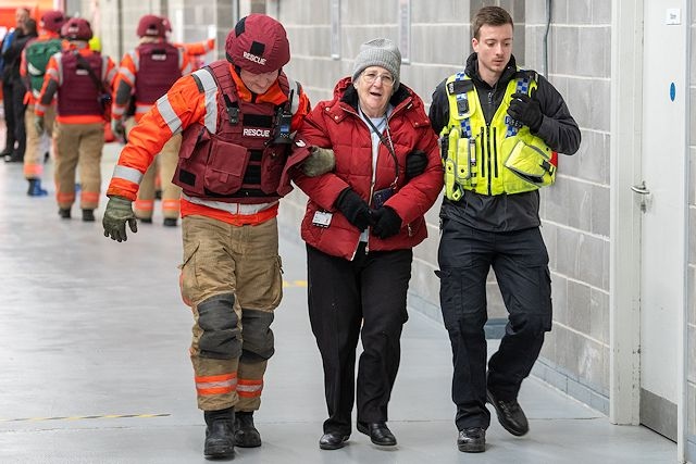 GMFRS volunteer Sue Abbott takes part in MTA training