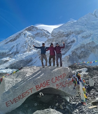 Adam Ledger at Everest's Base Camp