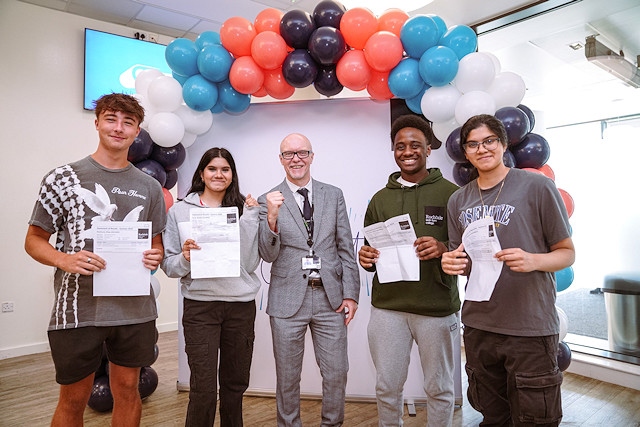 Rochdale Sixth Form students celebrate their results