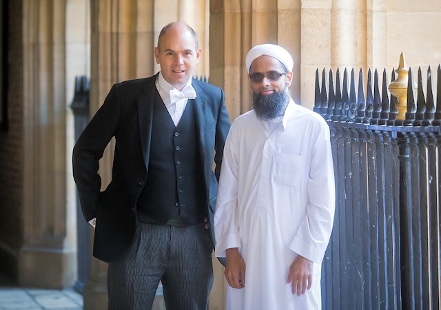 Simon Henderson and Hamid Patel at Eton College