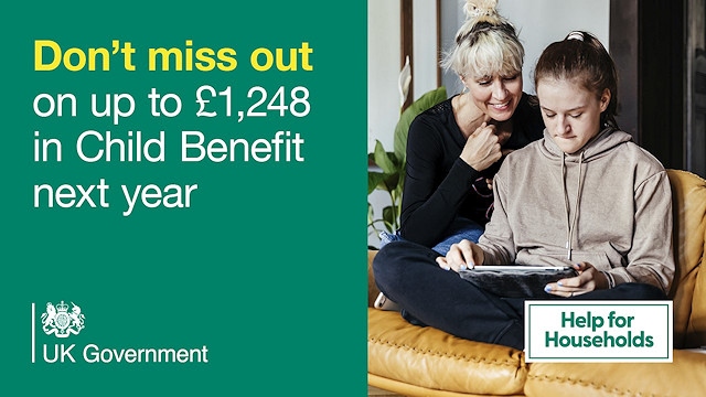 Don't miss out on up to £1,248 in Child Benefit next year