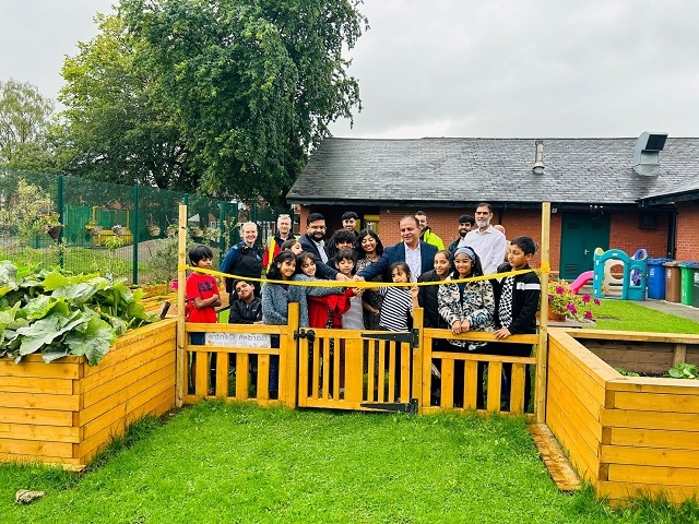 The new Deeplish Community Centre garden